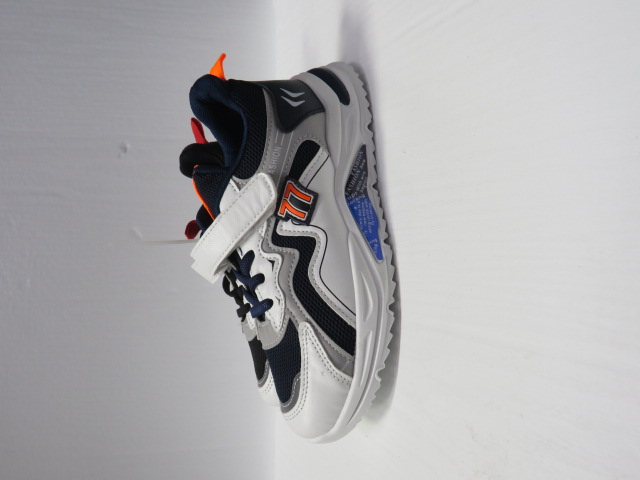 Buty Sportowe Dziecięce AWL-K126 BLACK-RED/NAVY-ORANGE/GREY-GREEN 31-36