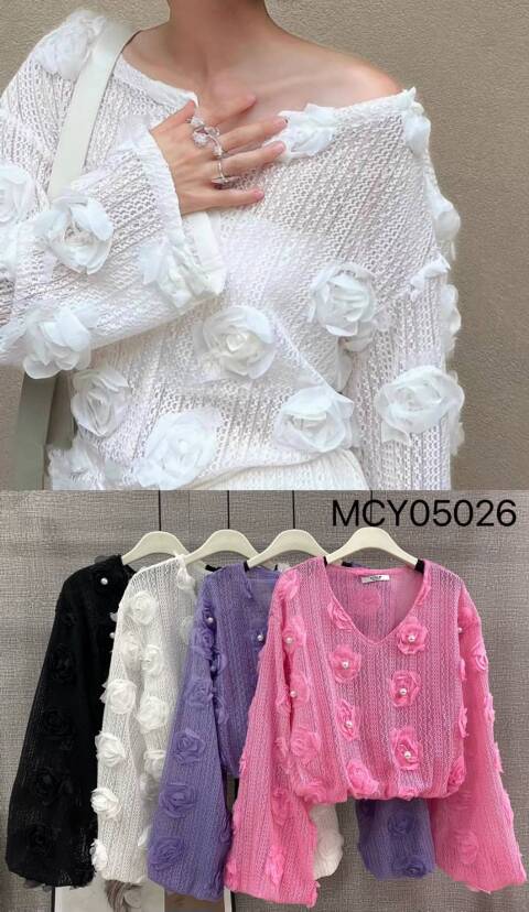 Sweter damskie VCY05026 Mix kolor Standard