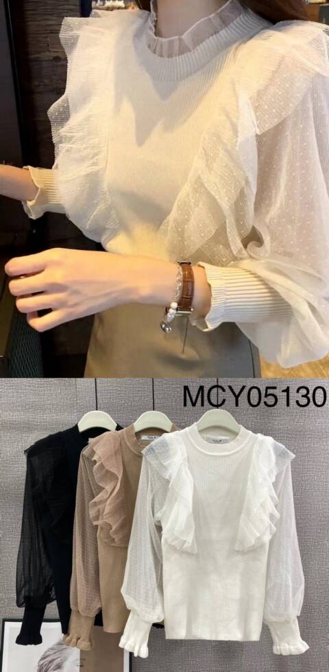 Sweter damskie MCY05130 Mix kolor S-L 1