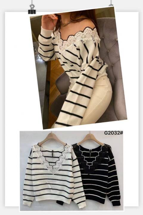 Sweter damskie G2032 Mix kolor Standard 1