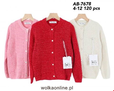 Sweter dziewczęce AZ-7678 Mix kolor 4-12