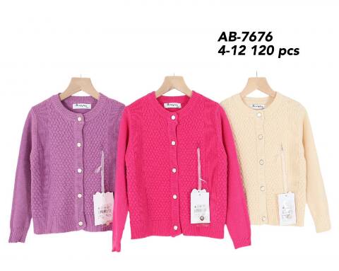 Sweter dziewczęce AZ-7676 Mix kolor 4-12 1