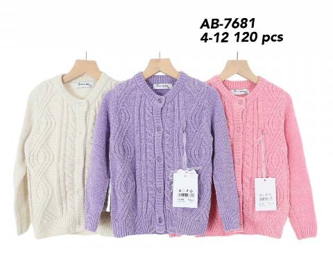Sweter dziewczęce AZ-7681 Mix kolor 4-12 1