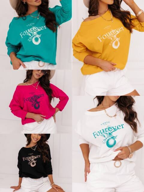 Bluza damskie 9749 Mix kolor Standard (Towar Tureckie)