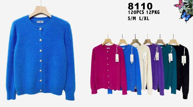 Sweter Damkie 8110 Mix KOLOR  S/M-L/XL (TOWAR CHINA)
