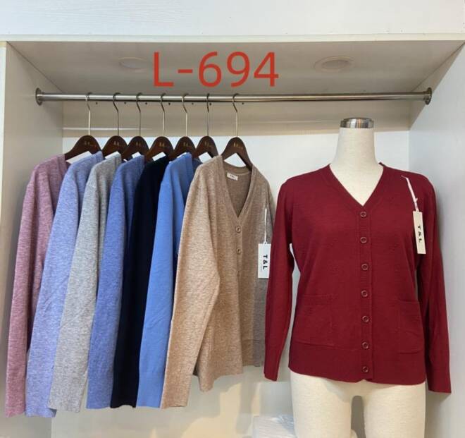 Sweter Damkie L-694 Mix KOLOR  L-3XL (TOWAR CHINA) 1