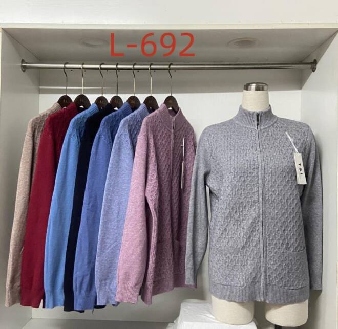 Sweter Damkie L-692 Mix KOLOR  L-3XL (TOWAR CHINA)