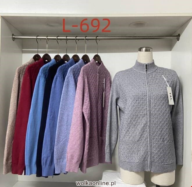 Sweter Damkie L-692 Mix KOLOR  L-3XL (TOWAR CHINA)