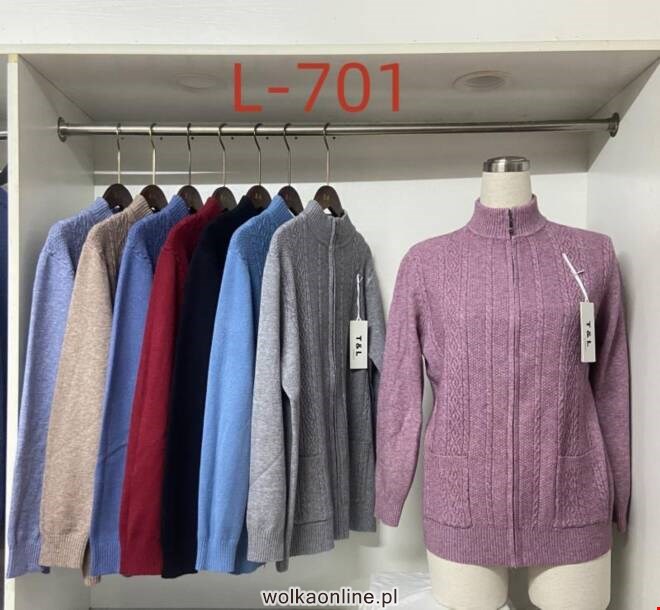 Sweter Damkie L-701 Mix KOLOR  L-3XL (TOWAR CHINA)