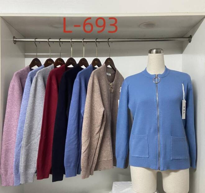 Sweter Damkie L-693 Mix KOLOR  L-3XL (TOWAR CHINA) 1