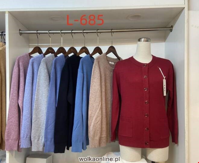 Sweter Damkie L-685 Mix KOLOR  L-3XL (TOWAR CHINA)