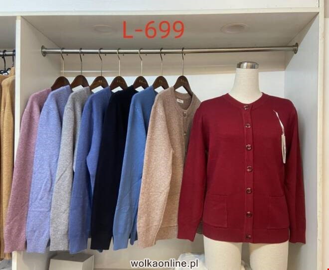 Sweter Damkie L-699 Mix KOLOR  L-3XL (TOWAR CHINA)