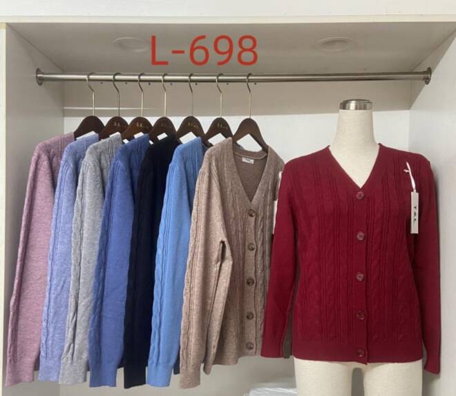 Sweter Damkie L-698 Mix KOLOR  L-3XL (TOWAR CHINA)