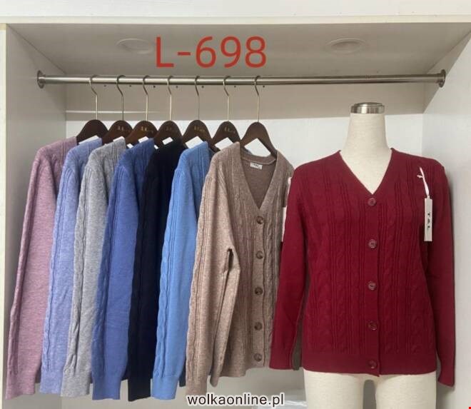 Sweter Damkie L-698 Mix KOLOR  L-3XL (TOWAR CHINA)