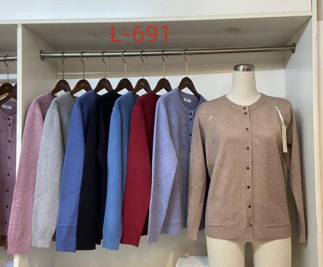 Sweter Damkie L-691 Mix KOLOR  L-3XL (TOWAR CHINA) 1
