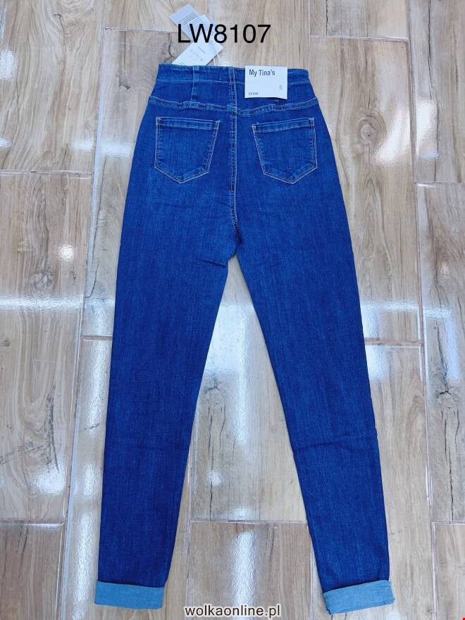 Jeansy damskie LW8107 1 kolor  34-42