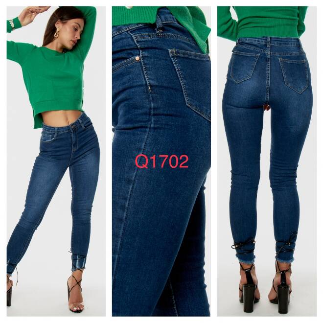 Jeansy damskie Q1702 1 kolor  34-42 1