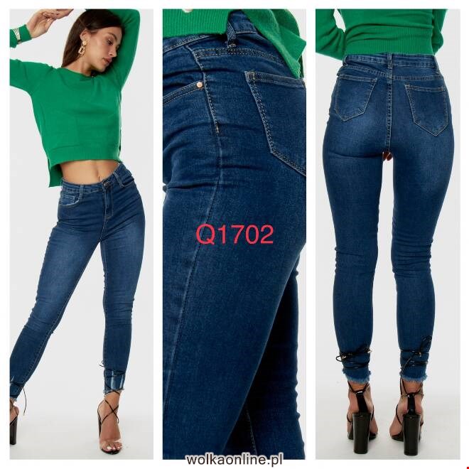 Jeansy damskie Q1702 1 kolor  34-42