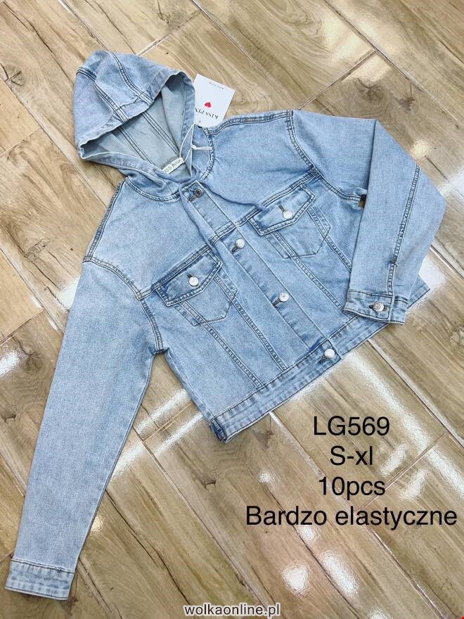 Kurtka jeansowa damskie LG569 1 kolor  S-XL