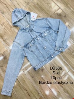Kurtka jeansowa damskie LG569 1 kolor  S-XL