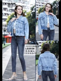 Kurtka jeansowa damskie LG393 1 kolor  XS-L