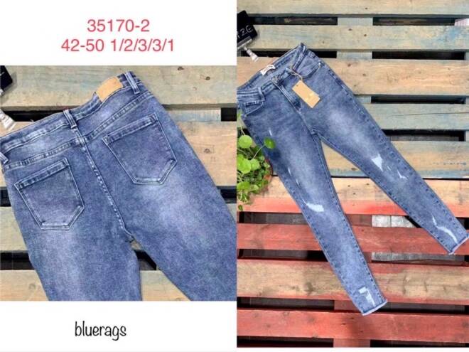 Jeansy damskie 35170-2 1 kolor  42-50 1
