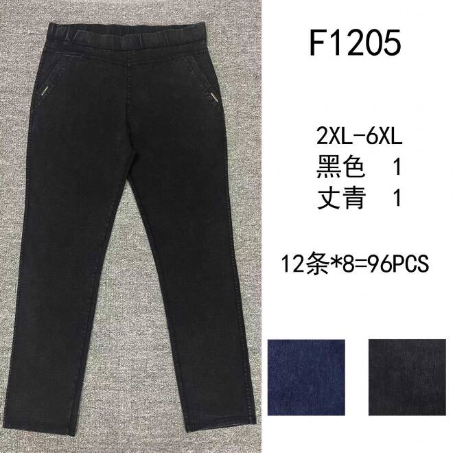 Jeansy damskie F1205 Mix KOLOR  2XL-6XL (TOWAR CHINA) 1
