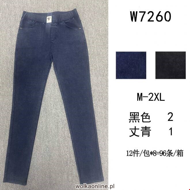 Jeansy damskie W7260 Mix KOLOR  M-2XL (TOWAR CHINA)