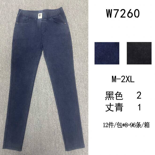 Jeansy damskie W7260 Mix KOLOR  M-2XL (TOWAR CHINA) 1