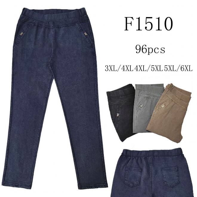 Jeansy damskie F1510 Mix KOLOR  3XL-6XL (TOWAR CHINA)