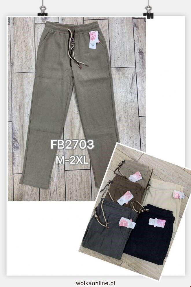 Jeansy damskie FB2703 Mix KOLOR  M-2XL (TOWAR CHINA)