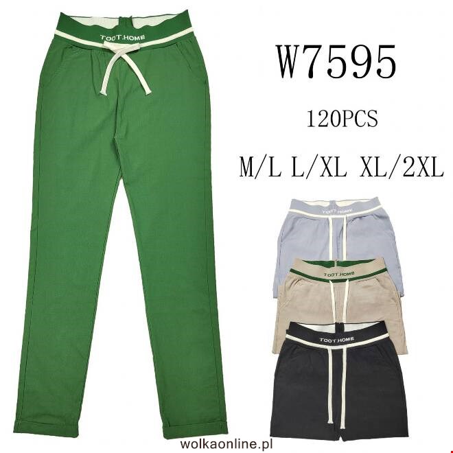 Spodnie damskie W7595 Mix KOLOR  M-2XL (TOWAR CHINA)