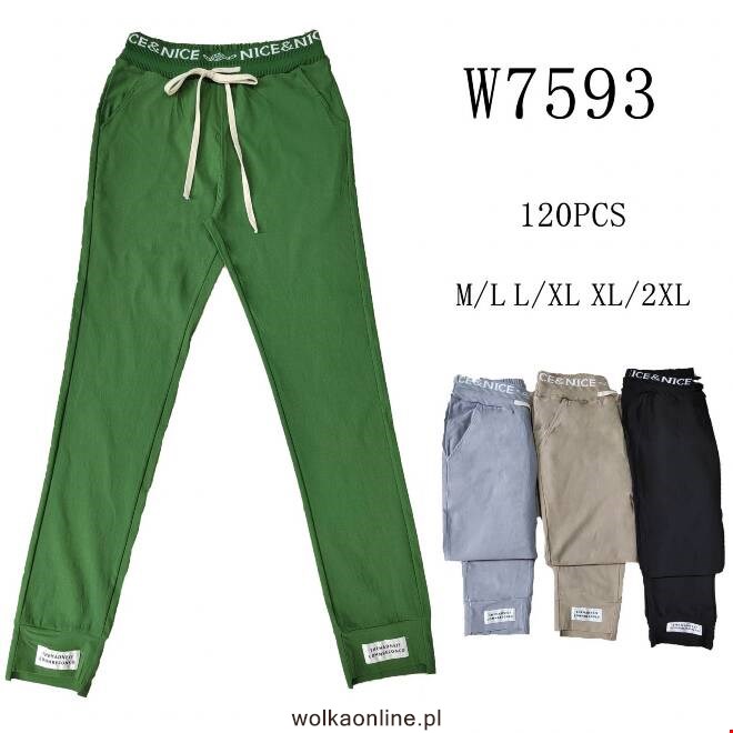 Spodnie damskie W7593 Mix KOLOR  M-2XL (TOWAR CHINA)