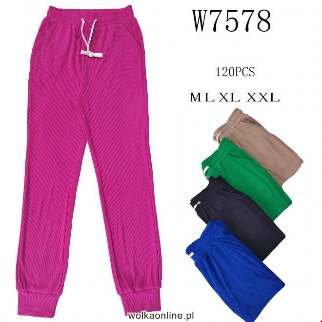 Spodnie damskie W7578 Mix KOLOR  M-2XL (TOWAR CHINA)