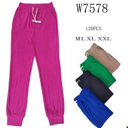 Spodnie damskie W7578 Mix KOLOR  M-2XL (TOWAR CHINA)