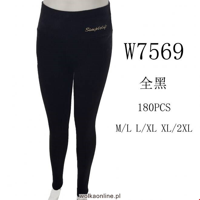 Leginsy damskie W7569 1 kolor  M-2XL (TOWAR CHINA)