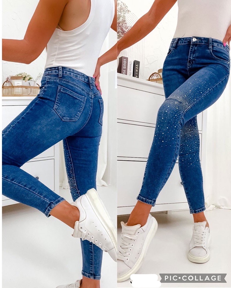 Jeansy damskie 9989 1 kolor  38-48 1