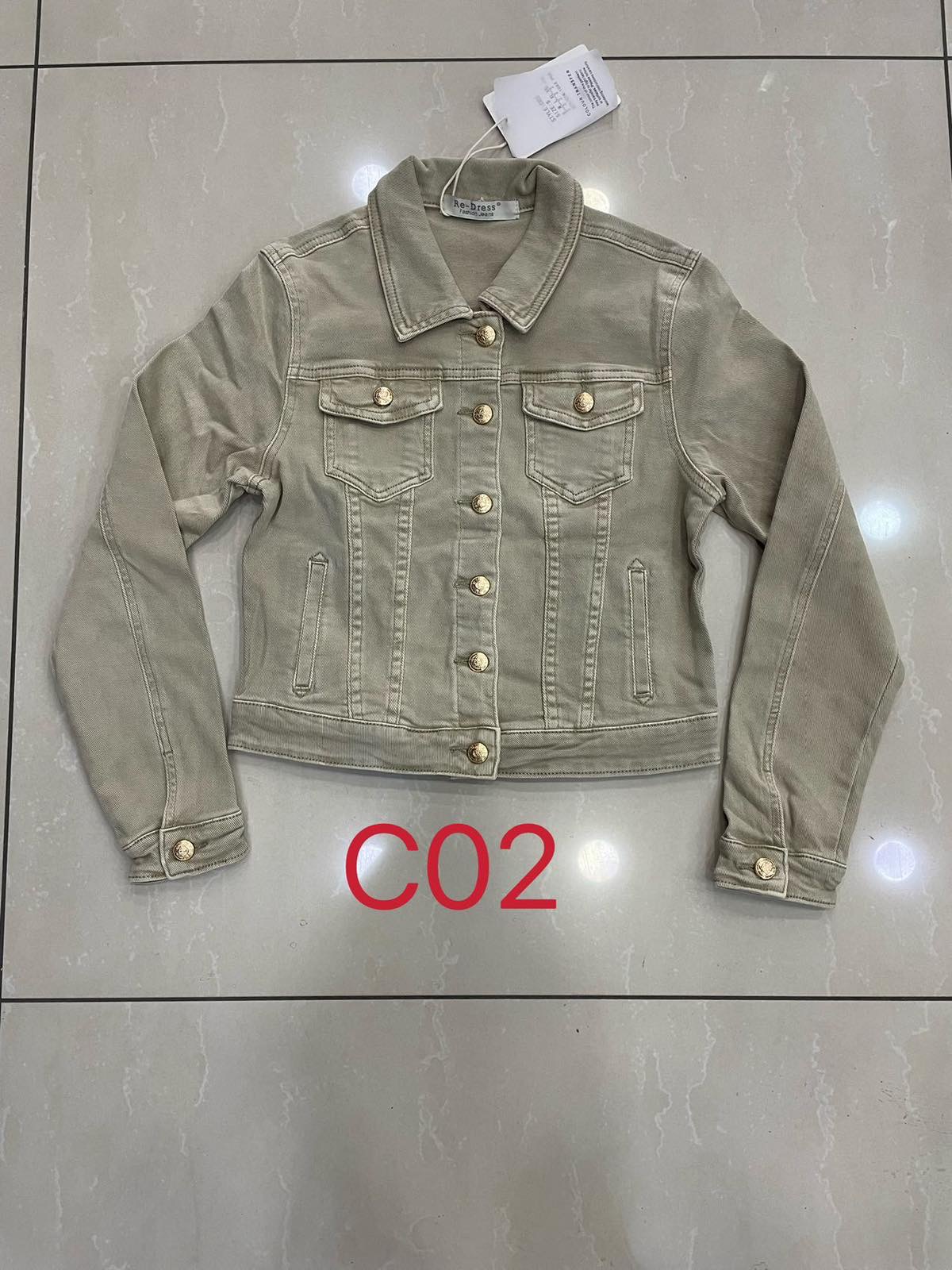 Kurtka jeansowa damskie C02 1 kolor  XS-XL 1