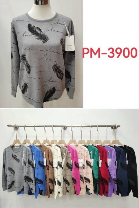 Sweter Damskie PM-3900 Mix kolor XL-3XL 1