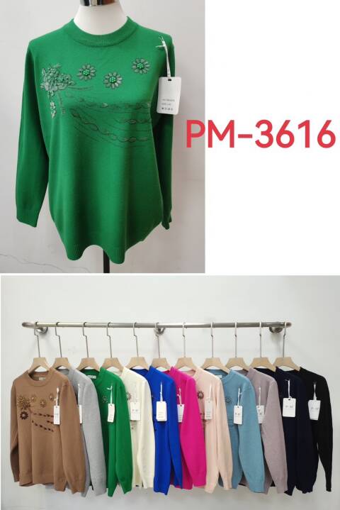 Sweter Damskie PM-3616 Mix kolor XL-3XL 1