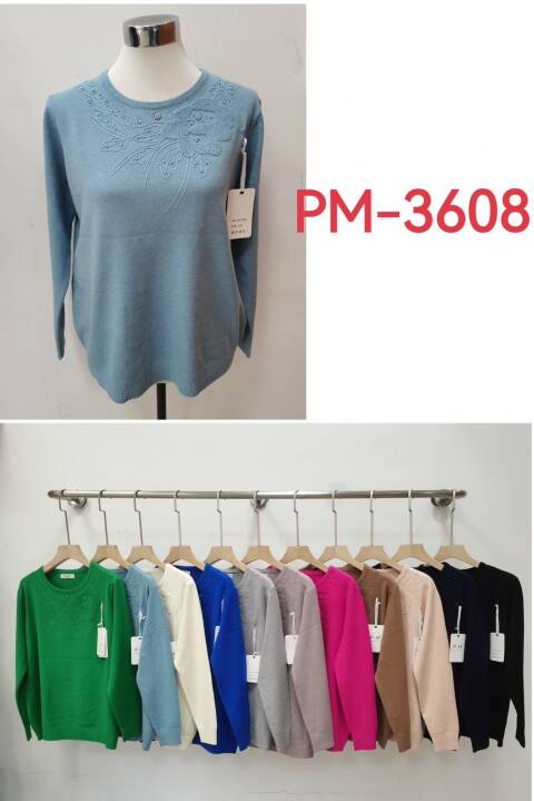 Sweter Damskie PM-3608 Mix kolor XL-3XL 1