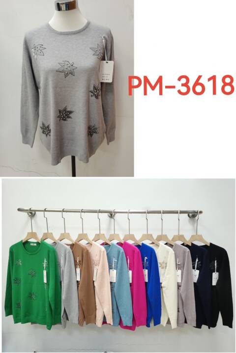 Sweter Damskie PM-3618 Mix kolor XL-3XL 1