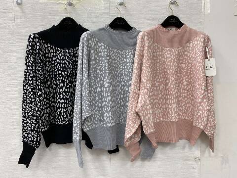 Sweter Damskie 1420 Mix kolor XL-3XL 1