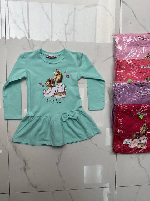 Sukienka dziewczęca 2357 Mix kolor 5-8