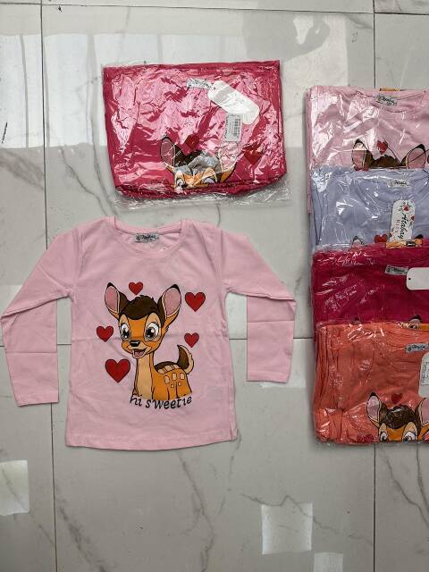 Bluzka dziewczęca 2358 Mix kolor 5-8 1