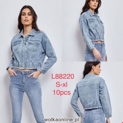 Kurtka jeansowa damskie L88220 1 kolor S-XL