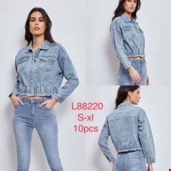 Kurtka jeansowa damskie L88220 1 kolor S-XL