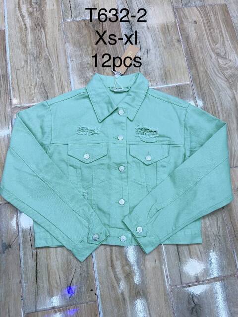 Kurtka jeansowa damskie T632-2 1 kolor XS-XL 1