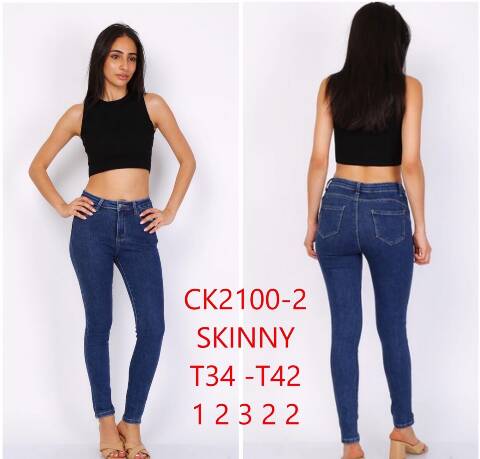 Jeansy damskie CK2100-2 1 Kolor 34-42