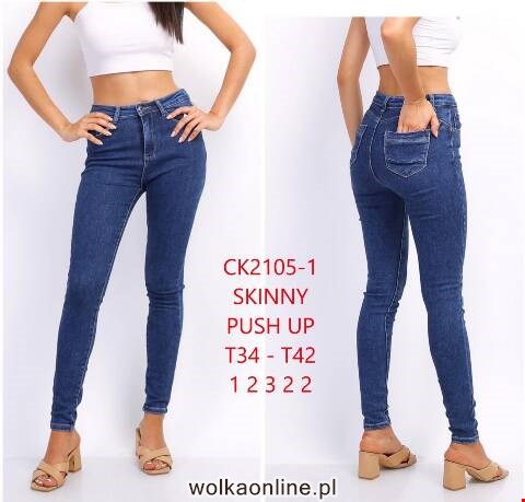 Jeansy damskie CK2105-1 1 Kolor 34-42